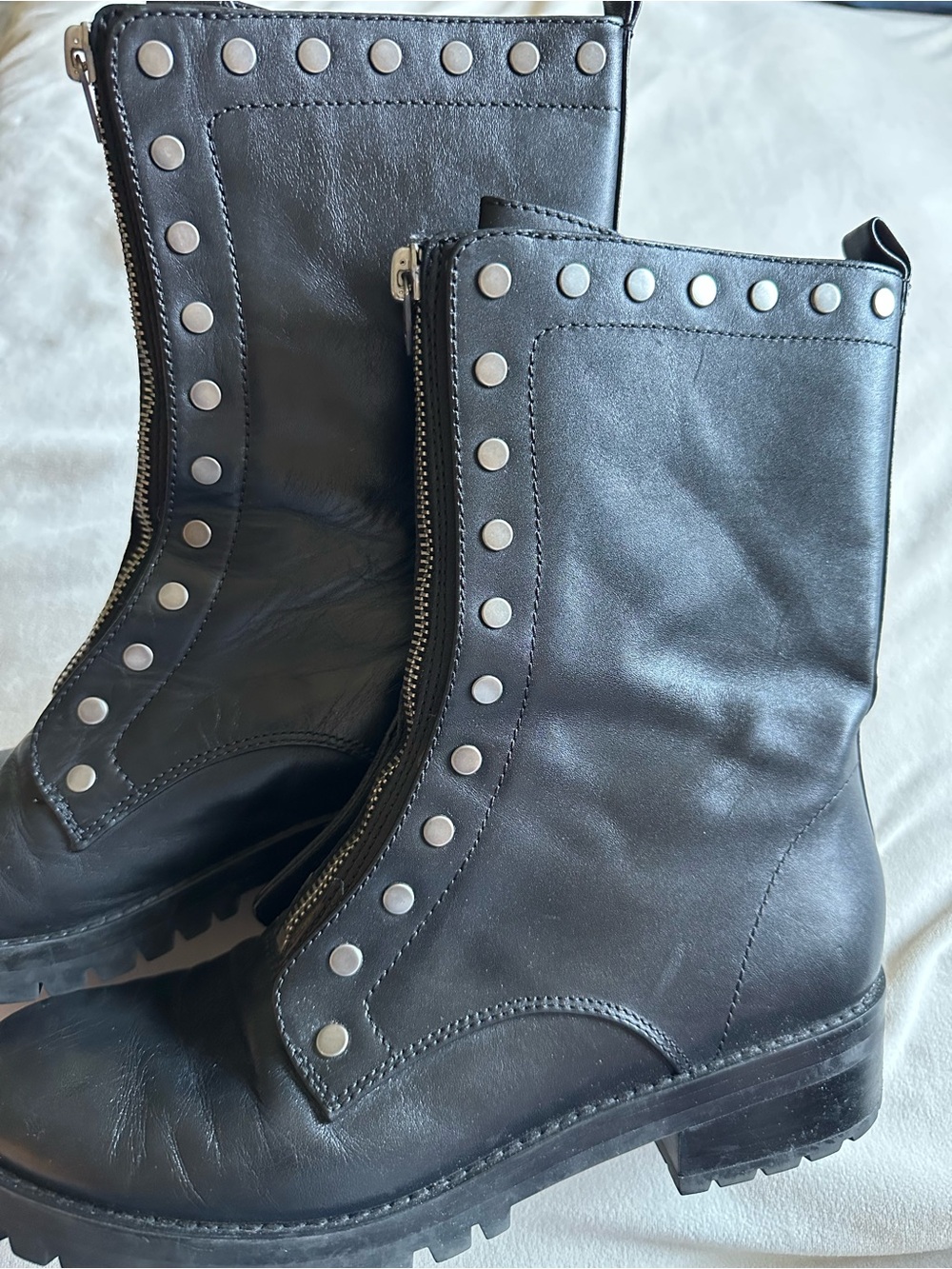 Coach Women’s Lara Studded Zip-Up Boots 8 - Picture 5 of 10